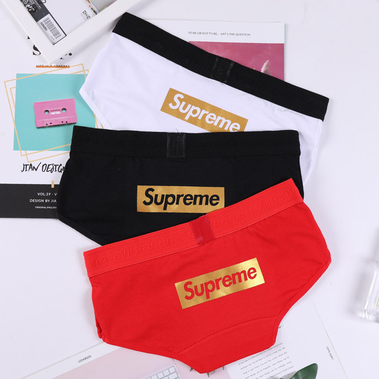 女士内裤可爱学生纯棉中低腰卡通三角性感宽边字母提臀简约纯色