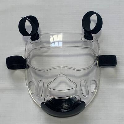 跆拳道加厚护脸罩透明防护训练面具可拆卸散打头盔防护护头面面罩