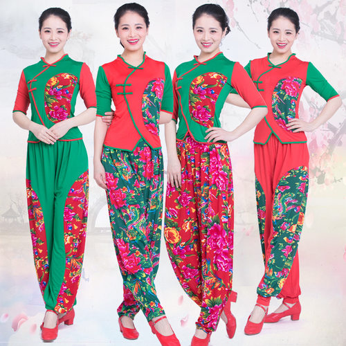 广场舞服舞蹈演出服有弹性很软