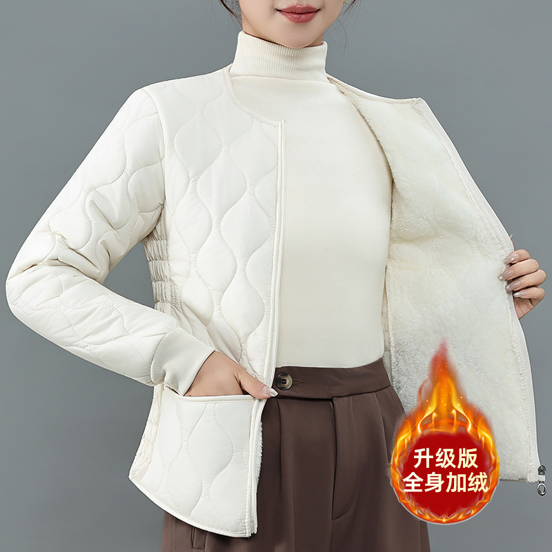 内胆棉衣女加绒加厚短款修身显瘦保暖棉服大码内穿打底小棉袄外套,女装/女士精品,棉衣/棉服,淘宝优惠券,粉丝福利购,淘宝优惠卷
