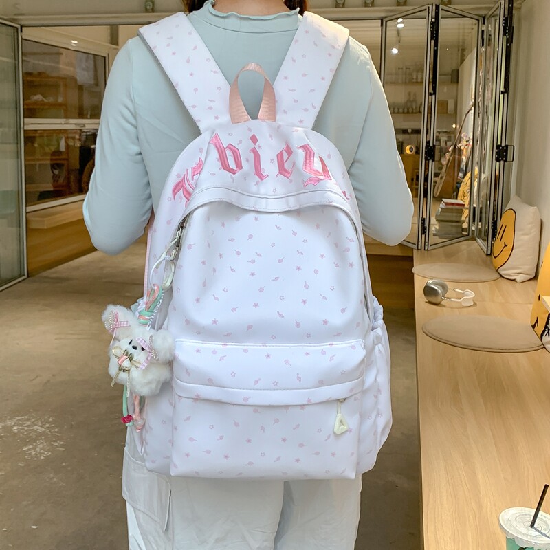 初中生高中生简约双肩背包