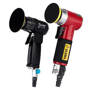 ULEMA1寸2寸3寸气动打磨机小型汽车打蜡抛光干磨机90度砂纸机风磨