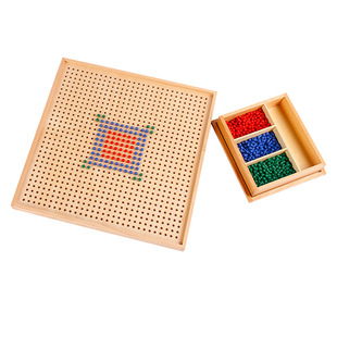 蒙氏教具木钉板点的游戏儿童智力开发动手动脑早教教育益智玩具