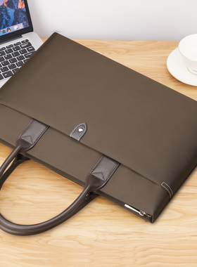 英皇保罗手提包定制轻薄15.6寸电脑包公文包男通勤文件包防水尼龙