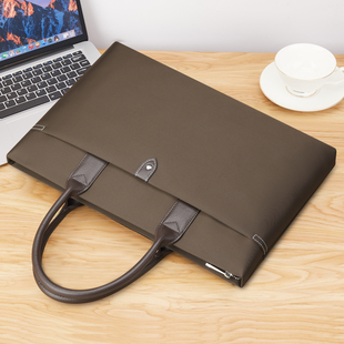 英皇保罗手提包定制轻薄15.6寸电脑包公文包男通勤文件包防水尼龙