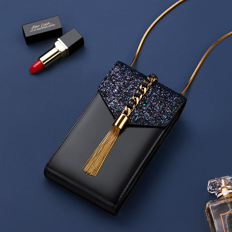 WILLIAMPOLO手机包女斜挎小ck包包2020新款潮散步竖款迷你小包包