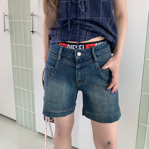 橘子树在哪儿复古竹节牛仔裤女夏