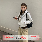 慵懒风休闲百搭长袖 橘子树在哪儿韩系短款 连帽卫衣外套女秋季 上衣