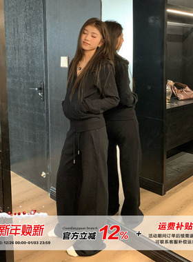 【限时价】橘子树在哪儿韩系套装女秋季运动卫衣外套休闲裤两件套