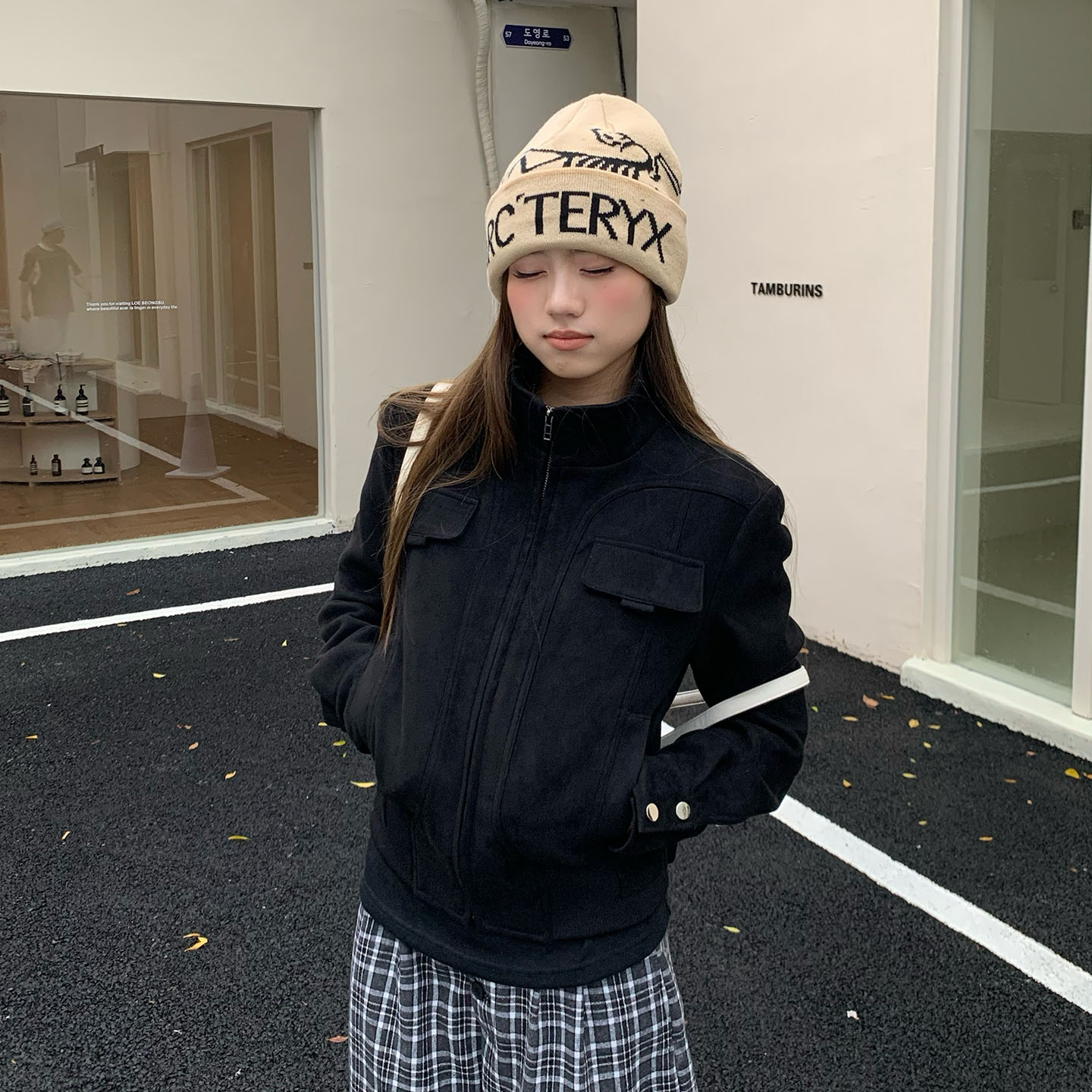 橘子树在哪儿美式麂皮正肩外套女