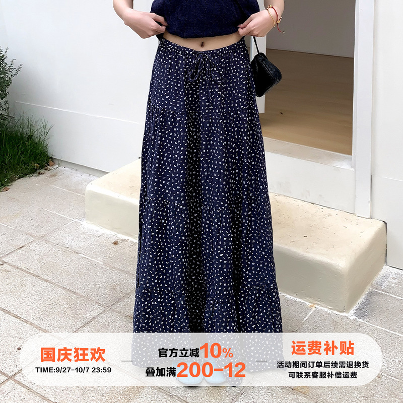 橘子树在哪儿韩系碎花半身裙女