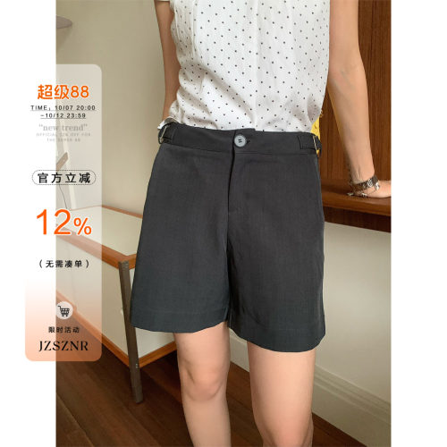 橘子树在哪儿复古西装短裤女夏季