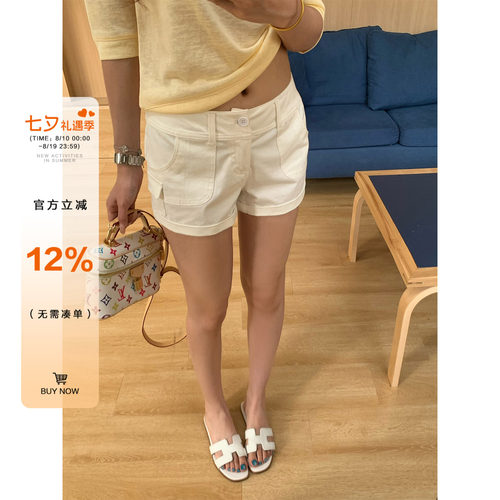 橘子树在哪儿复古工装短裤女夏季