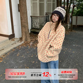 橘子树在哪儿美式 限时价 羊羔毛外套冬加厚保暖软糯双拉链上衣