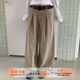 垂感阔腿拖地百搭裤 女秋季 橘子树在哪儿卡其色牛仔裤 子 5折款