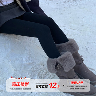 橘子树在哪儿黑色打底裤 袜 女秋冬不掉裆弹力外穿提臀显瘦百搭连裤