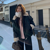 保暖机车皮夹克 橘子树在哪儿韩系羊羔毛皮衣外套女冬季 限时价