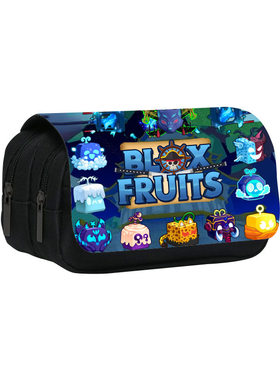ROBLOX游戏blox fruits印花双层笔袋 恶魔果实中小学生铅笔文具袋