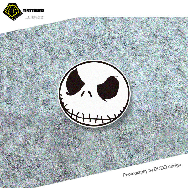 恶搞卡通恶魔头反光防水车贴  趣味汽车防水贴纸 电动车摩托贴花