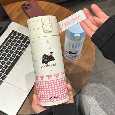 沐韩新款高颜值陶瓷内胆保温杯