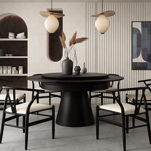 一树时间法式复古全实木变形餐桌