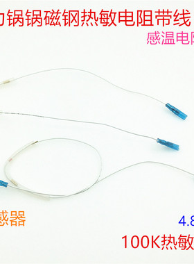 电压力锅温度传感器电饭煲热敏电阻100K带线限温头感温电阻温控头