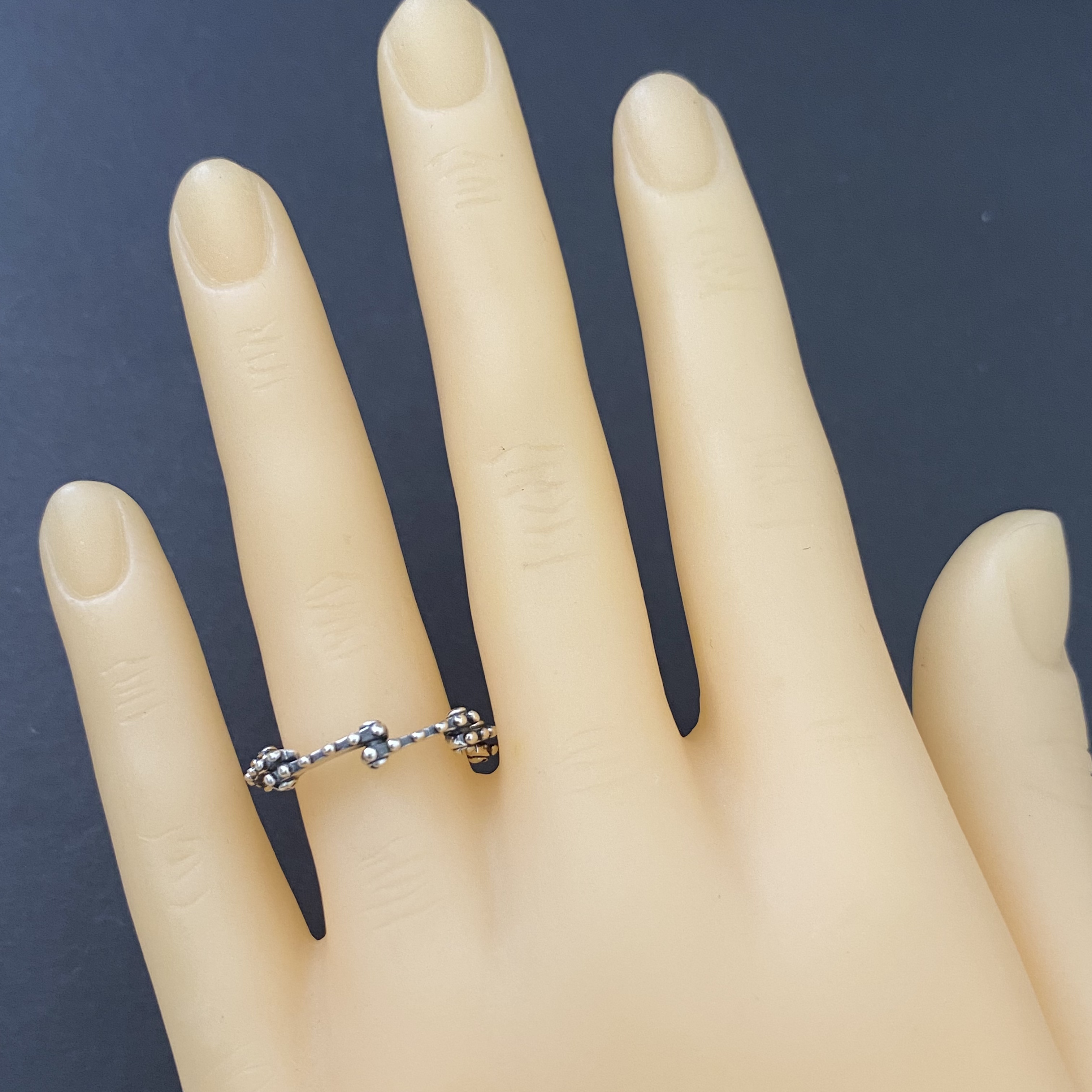 925纯银复古轻奢食指戒女款