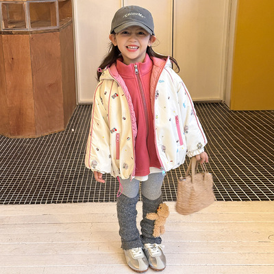 女童三合一外套2025秋冬新款小软壳衣儿童冲锋衣女孩三防秋冬外套