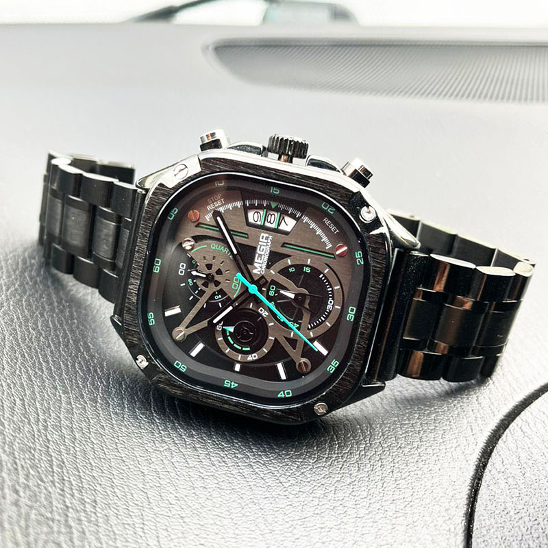 美格尔镂空时尚男士蝴蝶扣手表