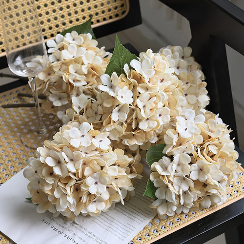 绣球花高档假花客厅装饰摆件绢花