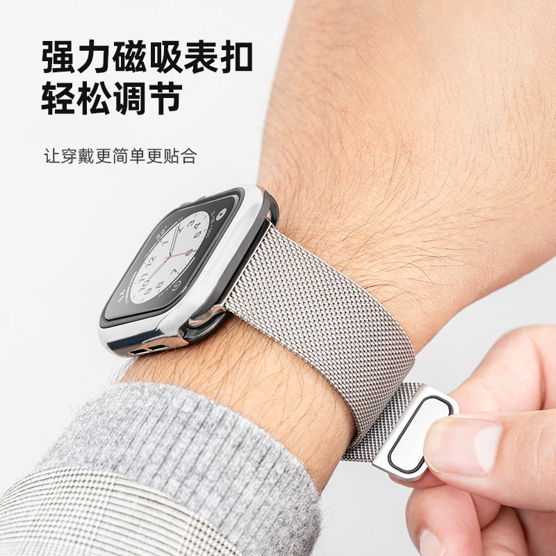 AMERICAN BIG BRAND SWITCHEASY FOR APPLE APPLEWATCHS8 9 WATCH METAL WRISTBAND 40 44 49MM STAINLESS STEEL HAND APPLE BOYS AND GIRLS SIMPLE PERSONALITY TIDE ULTRA1 2