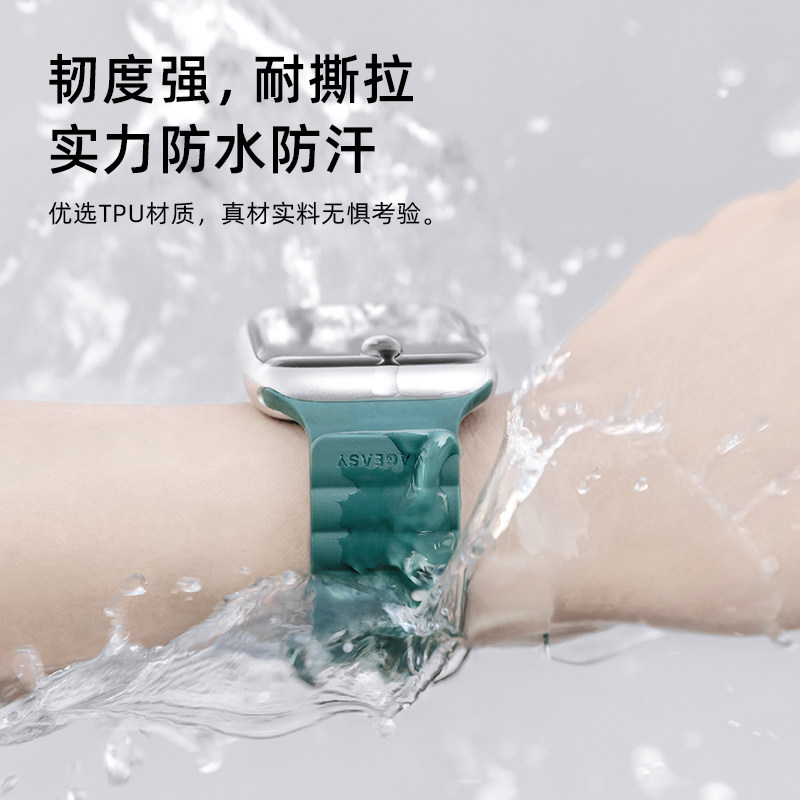 SWITCHEASY IS SUITABLE FOR APPLE WATCH ULTRA1 2 MAGNETIC SILICONE STRAP SPORTS WRISTBAND PREMIUM SOLID COLOR WRISTBAND LOOP BRACELET NEW IWATCH S8 9TH GENERATION INTERNET CELEBRITY