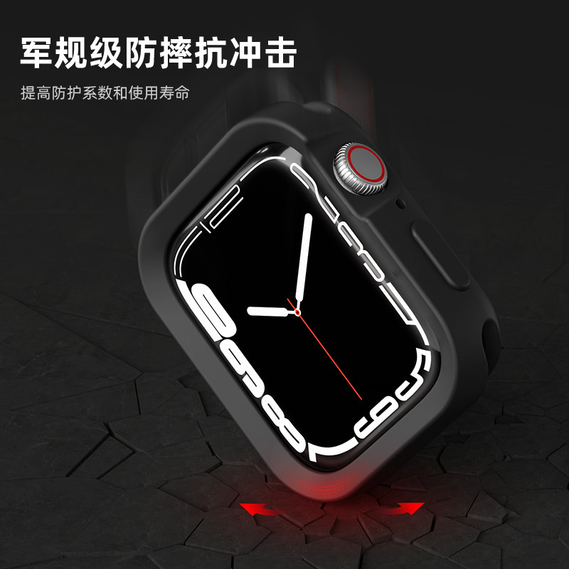 AMERICAN BIG BRAND SWITCHEASY FOR APPLE APPLE WATCH S7 8 9 9 SILICONE SOFT CASE 6 SE 5 4 DROP RESISTANT WATCH CASE IWATCH40 41 44 45MM