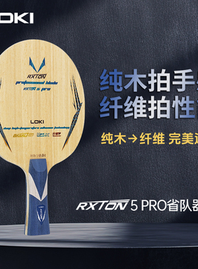 LOKI雷神锐龙5PRO省队器材碳素底板五木二碳纤维专业乒乓球拍