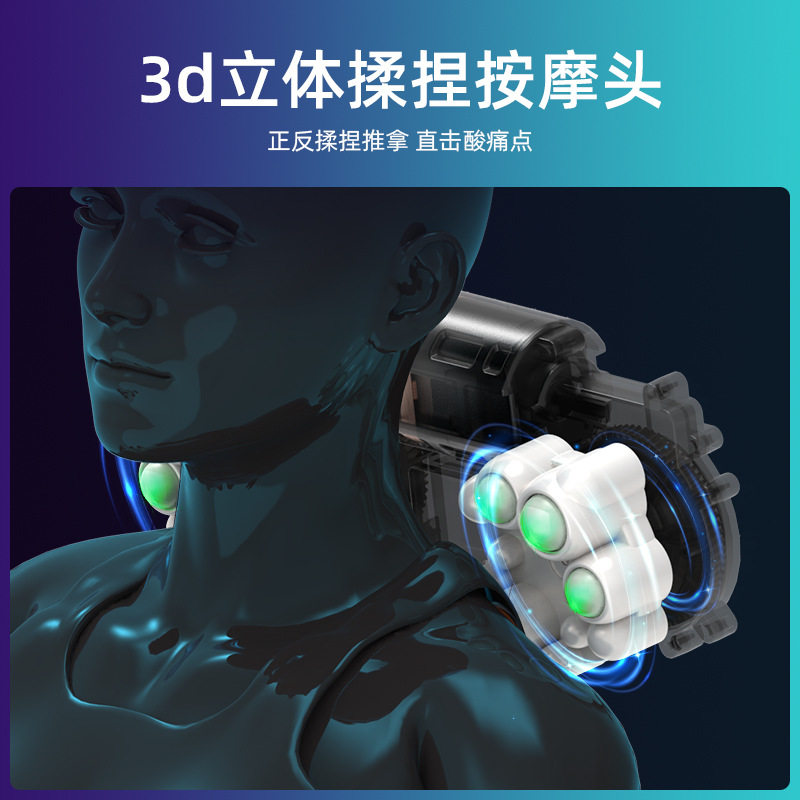 颈椎按摩器腰部背部多功能腰椎靠垫脖子肩颈部揉捏枕按摩仪按摩枕