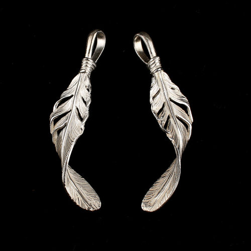 一休高桥吾郎银羽925羽毛吊坠