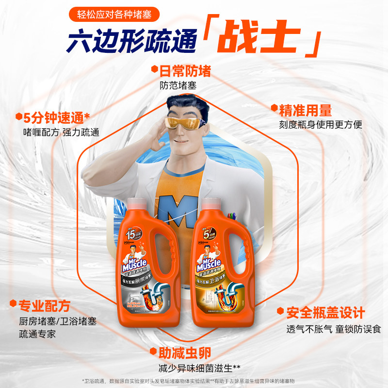 威猛先生强力管道疏通剂