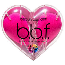 beautybb绵两个心形装彩妆蛋化妆