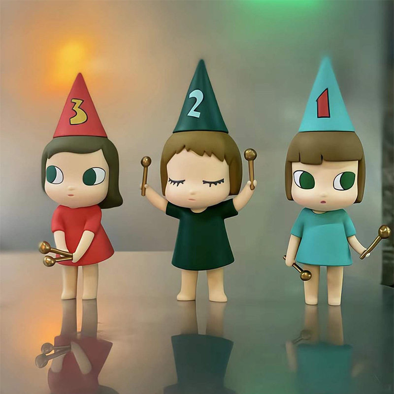 mand kaws奈良美智公仔潮玩盲盒手办摆件小鼓手玩偶卡通节日礼物