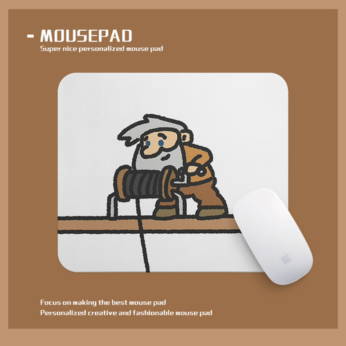 黄金矿工情侣复古鼠标垫趣味小号锁边防滑笔记本电脑桌垫加厚学生