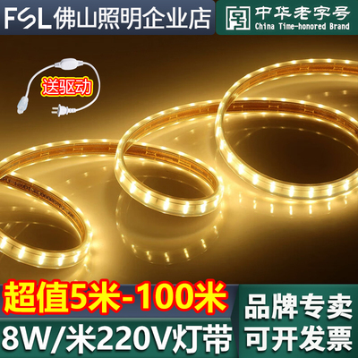 佛山照明led灯带220V线形灯带条