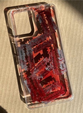 暗黑风红色晕染刀片适用华为荣耀200/100pro/90/80/70/60/x50i/x40/x30i手机壳麦芒10magic6