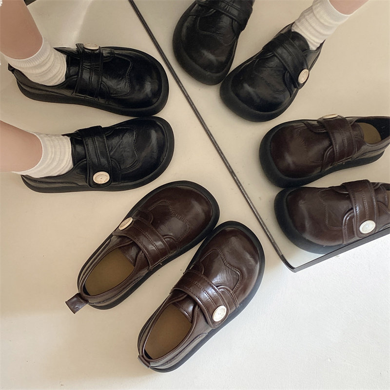 英伦风厚底乐福鞋女2026年春季新款百搭一脚蹬小皮鞋时尚高级单鞋,女鞋,深口单鞋,淘宝优惠券,粉丝福利购,淘宝优惠卷