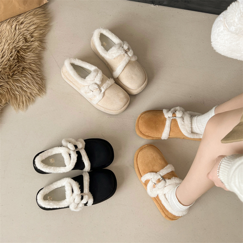 永希女鞋时尚法式雪地靴