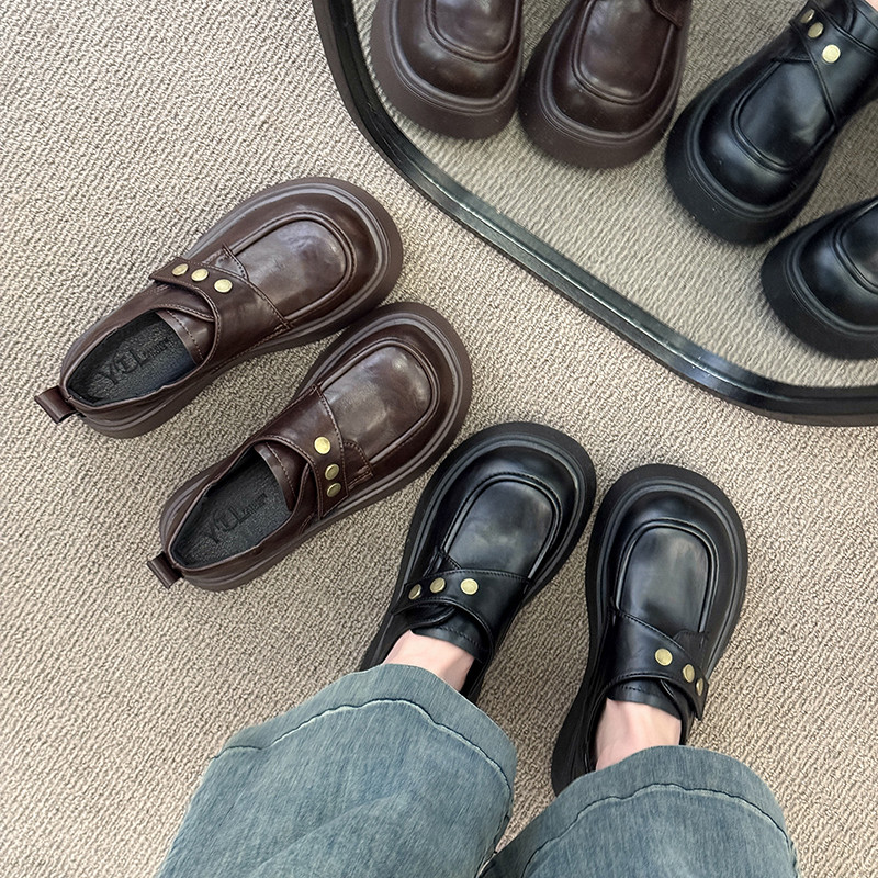 永希女鞋百搭高级小皮鞋