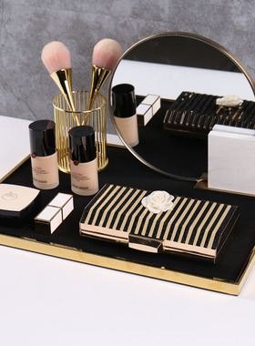 样板房衣帽间摆件大理石化妆镜包