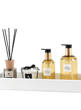 卫生间烤漆托盘北欧香薰蜡烛摆件