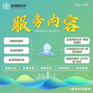 网络药理学血清药理学血清药物化学靶点预测网络分析通路分析分子