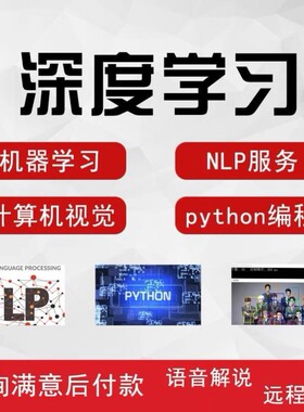 python深度机器学习nlp图像算法opencv神经网络pytorch预测代跑