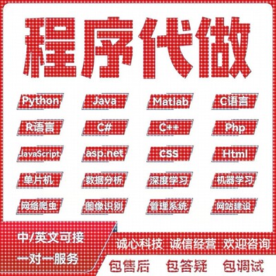 计算机Java程序代做c/c++代码编写Python系统设计php接单qt开发R